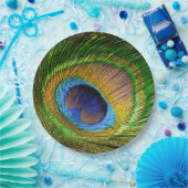 Vivid Feather Papieren Bordje (Feest)