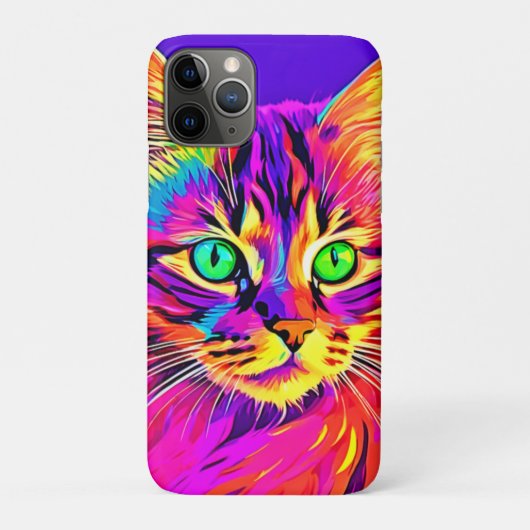 Vivid Feline Design Case-Mate iPhone Case (Achterkant)