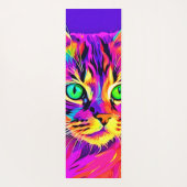 Vivid Feline Design Yogamat (Achterkant)