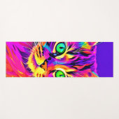 Vivid Feline Design Yogamat (Voorkant (horizontaal))