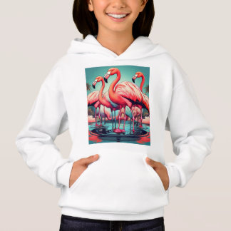 Vivid Flamingo Paradise: prachtige T-shirt Design"