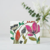 Vivid Flowers Briefkaart (Staand voorkant)