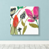 Vivid Flowers Canvas Afdruk (Insitu (Houten vloer))
