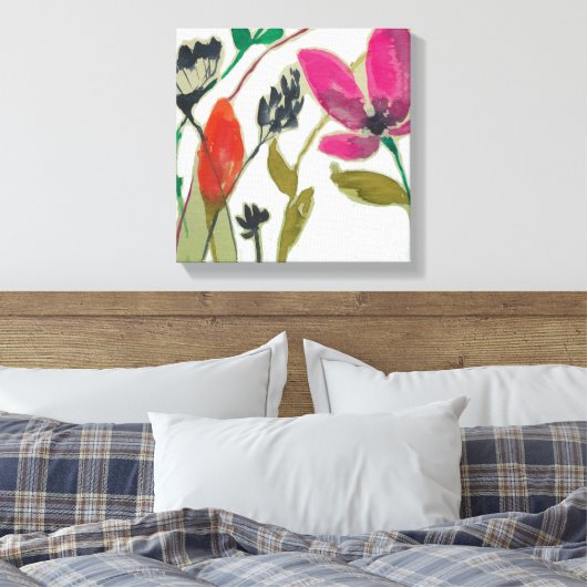 Vivid Flowers Canvas Afdruk (Insitu (Slaapkamer))