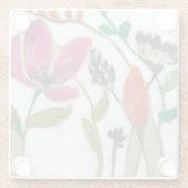 Vivid Flowers Glazen Onderzetter (Achterkant)