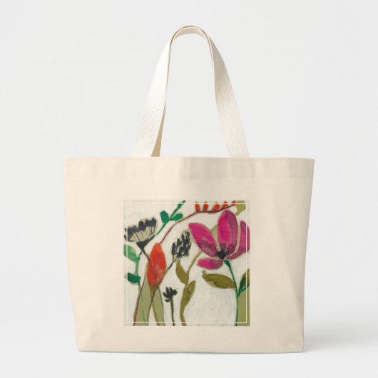 Vivid Flowers Grote Tote Bag (Voorkant)