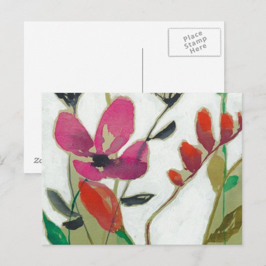 Vivid Flowers I Briefkaart (Voorkant / Achterkant)