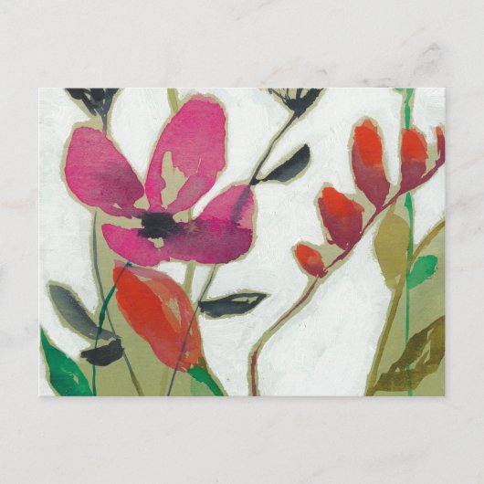 Vivid Flowers I Briefkaart (Voorkant)