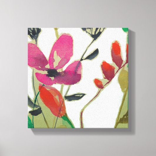 Vivid Flowers I Canvas Afdruk (Voorkant)