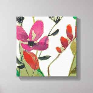 Vivid Flowers I Canvas Afdruk