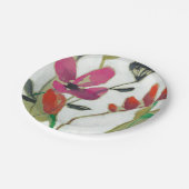 Vivid Flowers I Papieren Bordje (Gekanteld)