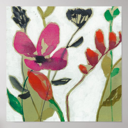 Vivid Flowers I Poster (Voorkant)
