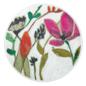 Vivid Flowers Keramische Knop (Voorkant)