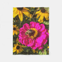 Vivid Flowers met bijen