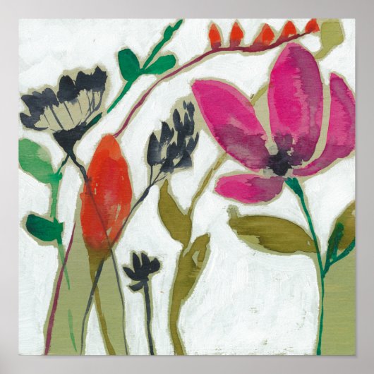 Vivid Flowers Poster (Voorkant)