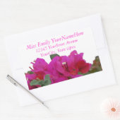 Vivid Flowers Retouradres Rechthoekige Sticker (Envelop)