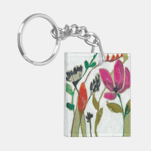 Vivid Flowers Sleutelhanger (Voorkant Links)