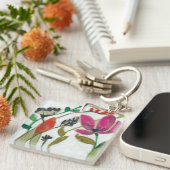 Vivid Flowers Sleutelhanger (Voorkant Rechts)