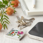Vivid Flowers Sleutelhanger (Zijkant)