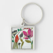 Vivid Flowers Sleutelhanger (Voorkant)