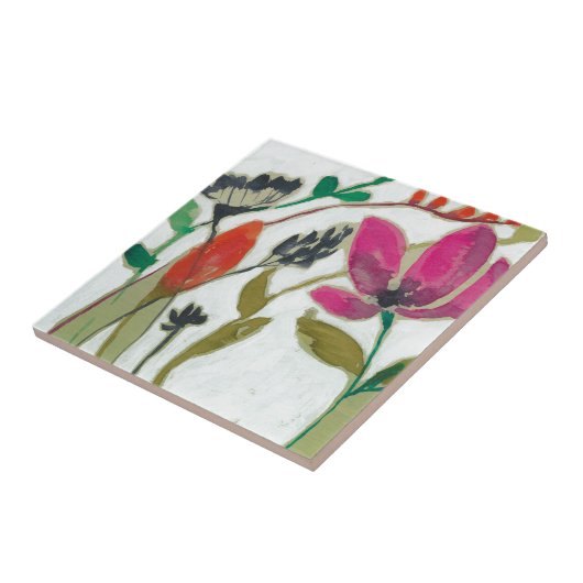 Vivid Flowers Tegeltje (Zijkant)