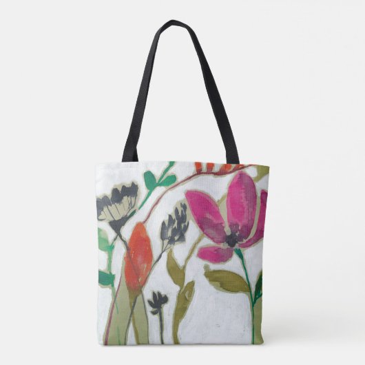 Vivid Flowers Tote Bag (Achterkant)
