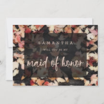 Vivid Foliage | Herfst Maid of Honor proposal Kaar