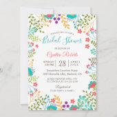 Vivid Fresh Spring Floral Cute Vrijgezellenfeest Kaart (Voorkant)