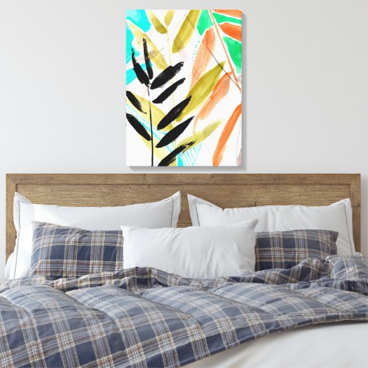 Vivid Fronts II Canvas Afdruk (Insitu (Slaapkamer))