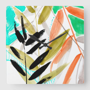 Vivid Fronts II Vierkante Klok