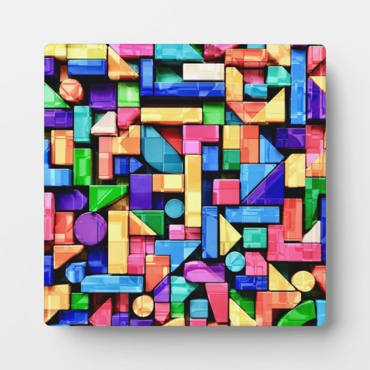 Vivid Geometric Flow Fotoplaat (Voorkant)