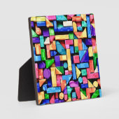 Vivid Geometric Flow Fotoplaat (Voorkant)