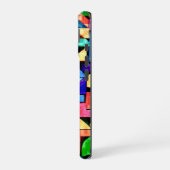 Vivid Geometric Flow iPhone 16 Hoesje (Linkerkant)