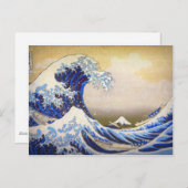 Vivid Great Wave door Hokusai Briefkaart (Voorkant / Achterkant)