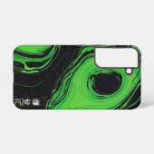 Vivid Green Marble Samsung Galaxy Hoesje (Achterkant horizontaal)