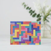 Vivid Grid Briefkaart (Staand voorkant)