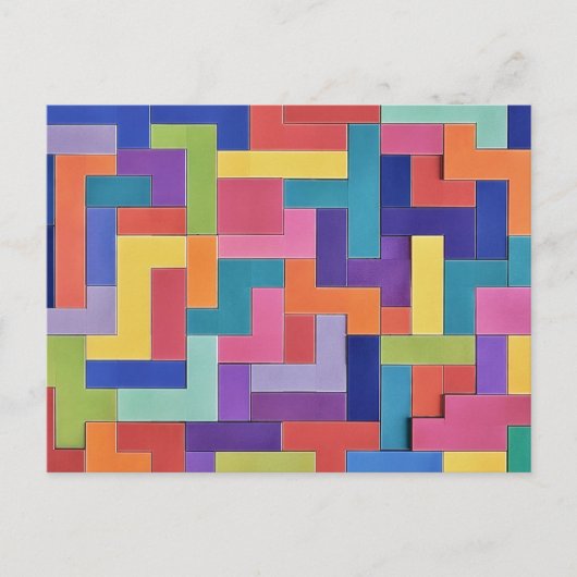 Vivid Grid Briefkaart (Voorkant)