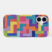 Vivid Grid iPhone 16 Hoesje (Achterkant horizontaal)