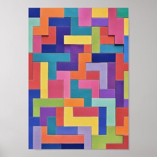 Vivid Grid Poster (Voorkant)