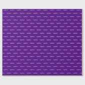 Vivid Indigo Paarse proficiat! Cadeaupapier (Vlak)