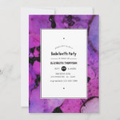 Vivid Ink Splash Bachelorette Party Kaart (Voorkant)