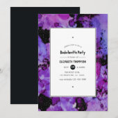 Vivid Ink Splash Bachelorette Party Kaart (Voorkant / Achterkant)