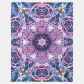 Vivid Kaleidoscoop Fleece Deken (Voorkant)