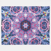 Vivid Kaleidoscoop Fleece Deken (Voorkant (Horizontaal))