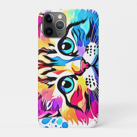 Vivid Kat Vibes Design Case-Mate iPhone Case (Achterkant)