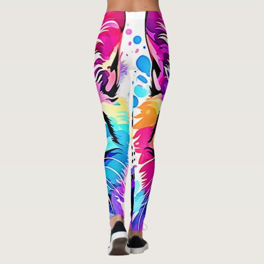 Vivid Kat Vibes Design Leggings (Achterkant)