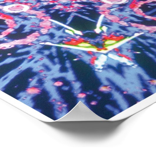 Vivid Kinetic Collage Kaleidoscope Poster (Hoek)