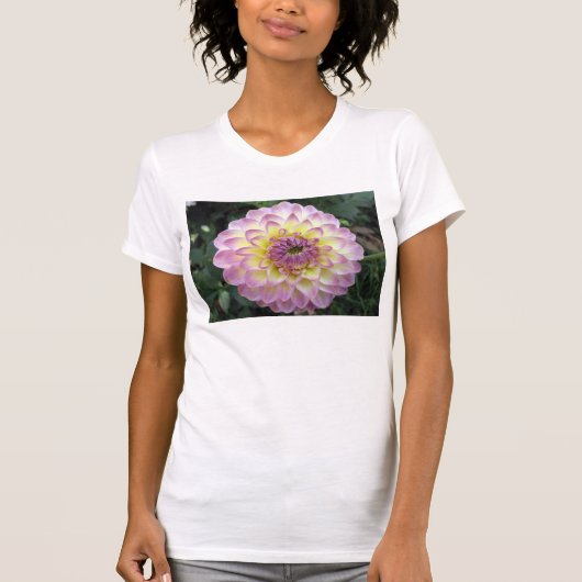 Vivid Lavender Creme Dahlia T-shirt (Voorkant)
