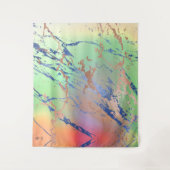 Vivid Marble | Achtergrond kleurrijke oude Waterve Wandkleed (Voorkant)