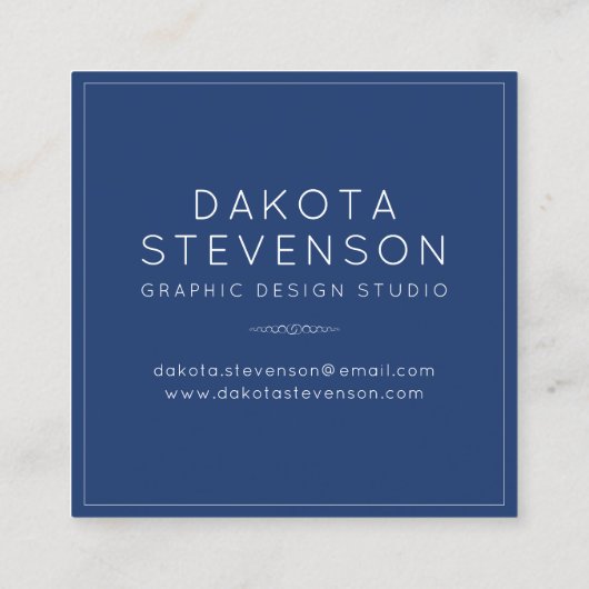 Vivid Marble | Monogram kleurrijke oude Waterverf Vierkante Visitekaartje (Achterkant)